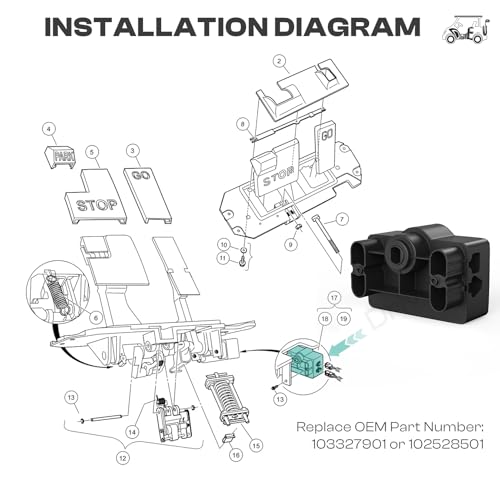 Golf Cart MCOR Motor Controller for 2004-2011 Club Car Precedent Replacement