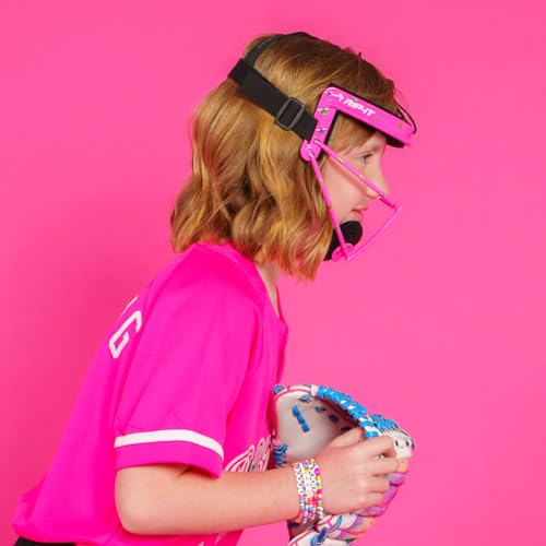 Girls' Softball Face Mask - Pink Starlight Lightweight Protective Gear