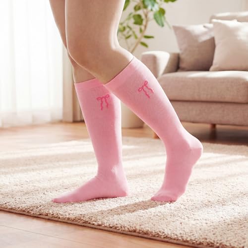 Women Compression Socks Knee High Circulation Support Stockings - Warm Colors, 20-30mmHg