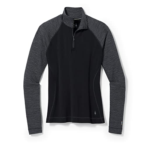 Smartwool Women's Classic Thermal Merino Base Layer Pattern 1/4 Zip