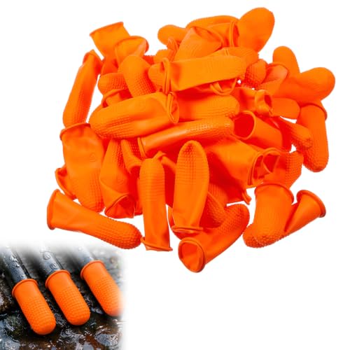 80 Pcs Latex Dust Covers for Equipment - Orange, Stretchable Protective Covers