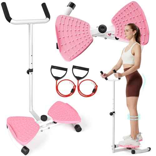 Freepi Waist Twister Machine Exercise,Ab Workout Equipment With 300lbs,Waist & Abdomen Muscle Home Exercise Equipment,Adjustable Silent Ab Twisting Board for Women Man