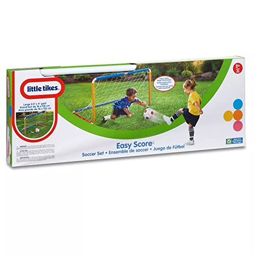 Kids Soccer Goal Set with Ball and Pump - Outdoor Backyard Play