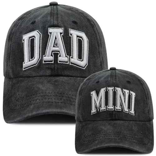 Funny Dad Mom Mini Matching Family Hat, Adjustable Embroidered Parent-Child Baseball Cap