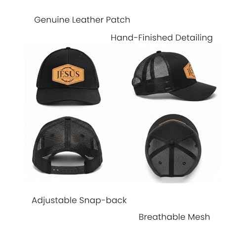 Leather Patch Truker Hat for Men & Women