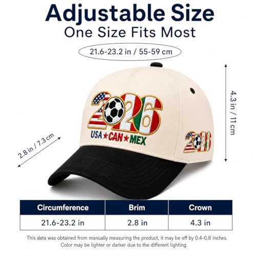 Embroidered Trucker Hat for Women Men Adjustable Cotton Baseball Cap - Black & Off-White