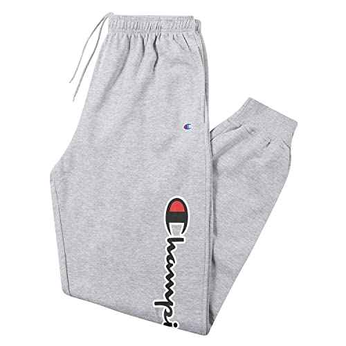 Champion Sweatpants for Men Big and Tall Cotton Fleece Joggers