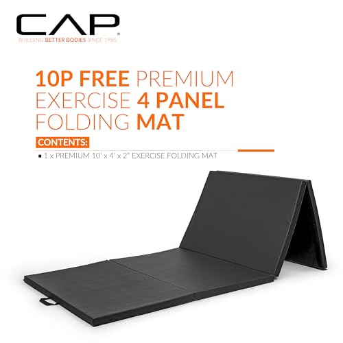 CAP Barbell All Purpose Folding Anti Tear Exercise Training Aerobic Fitness Gym & Gymnastics Balance Mat | Multiple colors