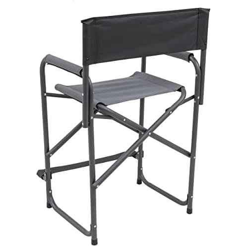 Browning Directors Chair - Outdoor Folding Chairs Made with Durable Fabric and Sturdy Aluminum/Steel Frame, with Extra Tall Seat and Flip-Down Footrest
