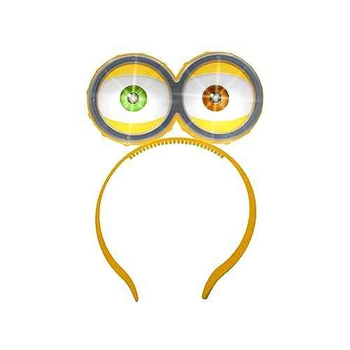 Nicky Bigs Novelties Light Up Eyeball Headband - Monster Alien Funny Playful Googly Eyes Headband - Wacky Flashing Goggles Eyeball Headwear Accessory for Halloweens, Cosplay Parties and More