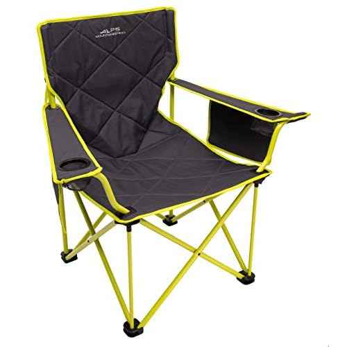 ALPS Mountaineering King Kong Camping Chairs for Adults with Mesh Cup Holders and Pockets, Built Durable and Reliable with Compact Foldable Steel Frame
