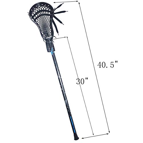 Lacrosse Complete Attack/Midfield Stick with Shaft & Head - 0.45kg