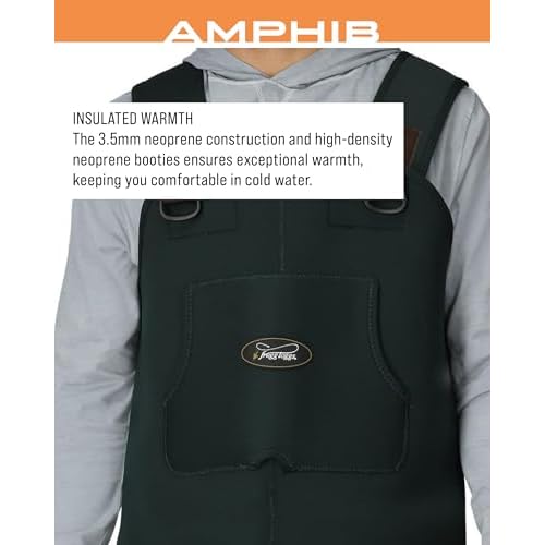 FROGG TOGGS Men's Amphib Stockingfoot Neoprene Waterproof Fishing Chest Wader for Fishing