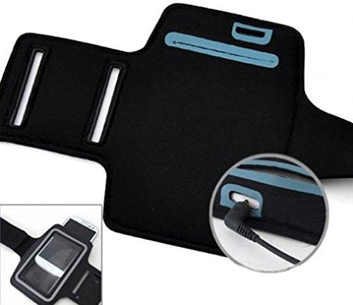 White Running Armband for iPod Touch 7 - Sports Gym Workout Case Cover Band Compatible with iPod Touch 7
