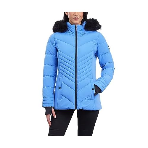 LONDON FOG womens Zip Front Active Puffer