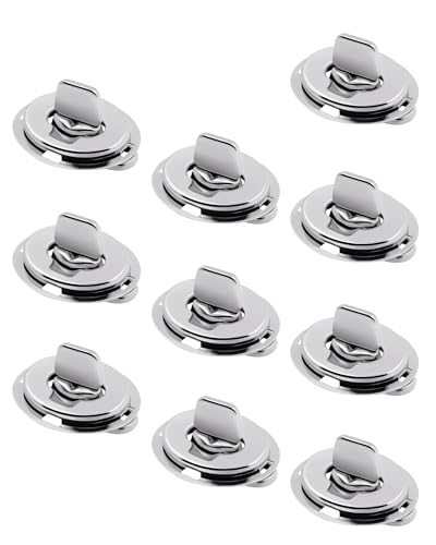 Marine Grade Brass Twist Lock Fasteners for Boats and RVs - 10 Pack