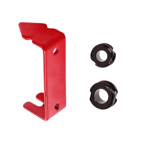 SPG Archery Peep Sight, 1/4" 3/16" Aluminum Peep Sight or Tubing peep Sight with Bowstring Splitter for Archery Compound Bow (Black -1/4'' and 3/16")