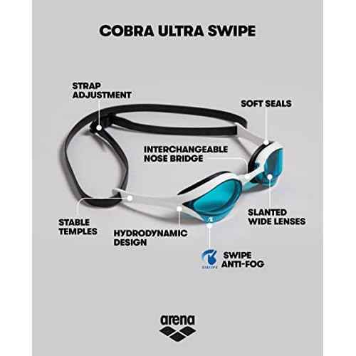 ARENA Unisex Cobra Ultra Swipe Racing Swim Goggle