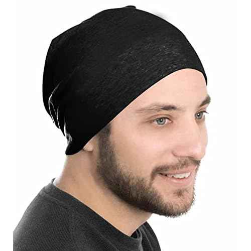 Tergy 4/10/12 Pieces Unisex Beanie Hats for Men Women Slouchy Beanie Hip-Hop Caps Lighweight Soft Skull Caps for Chemo Sleep