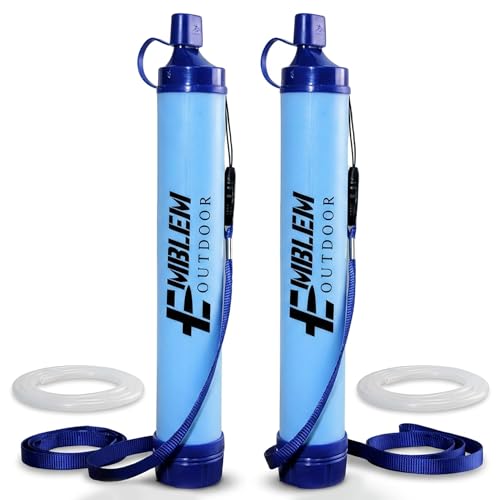 Portable Water Filter Straw 2-Pack for Camping & Emergency Preparedness - Variation 2