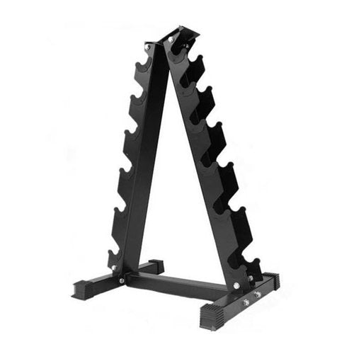 6 Tier Dumbbell Rack Stand Only, A-Frame Sturdy Steel Weight Storage Rack for Home Gym