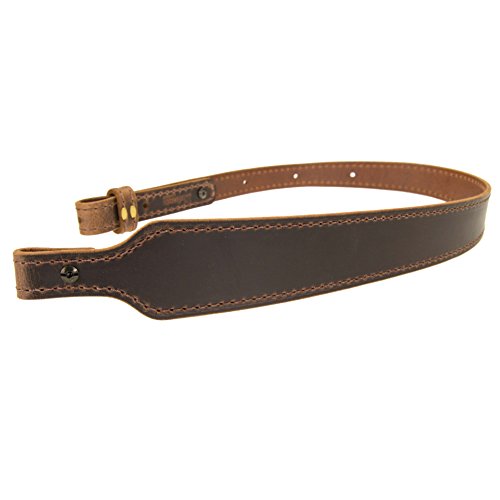 Vintage Brown Buffalo Leather Cobra Rifle Sling Handmade Amish Crafted