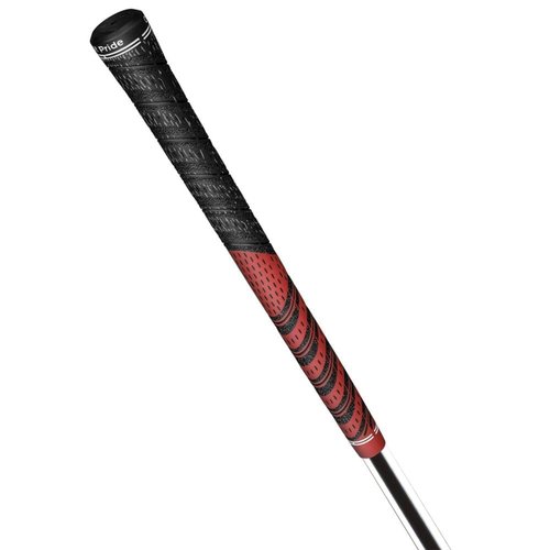 Golf Pride MCC Golf Club Grip - All-Weather Hybrid Grip - Brushed Cotton Cord & Pebbled Texture - Moisture-Wicking Technology - Standard - Red