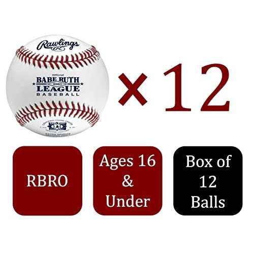 Rawlings | BABE RUTH LEAGUE Baseballs | Tournament Grade | RBRO | Youth/14U | 12 Count