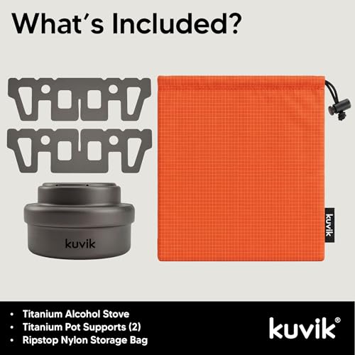 Ultralight Titanium Alcohol Camping Stove for Backpacking and Outdoor Cooking