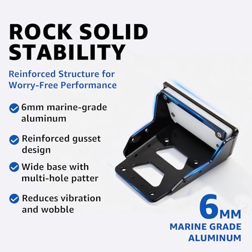 Aluminum Trolling Motor Mount for Kayaks and Canoes Up to 3 HP