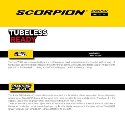 Pirelli Scorpion Enduro S Classic (29" x 2.6) Mountain Bicycle Tire for Extreme Enduro Riding, Tubeless Ready Clincher TLR, Enduro HardWall MTB Casing