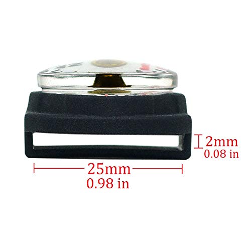 Mini Luminous Button Compass for Watch Band or Lanyard - A-25