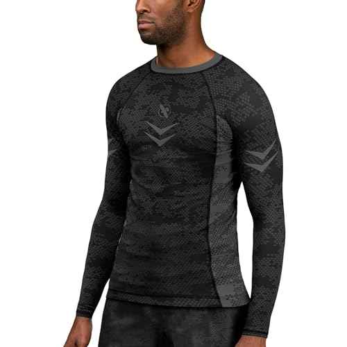 Hayabusa Ranked BJJ Rash Guard for Men Long Sleeve