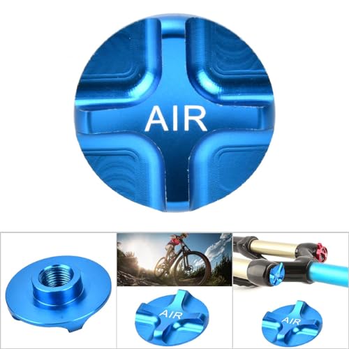 Blue Aluminium Alloy Bicycle Suspension Fork Valve Cover - Life Valve Accessory