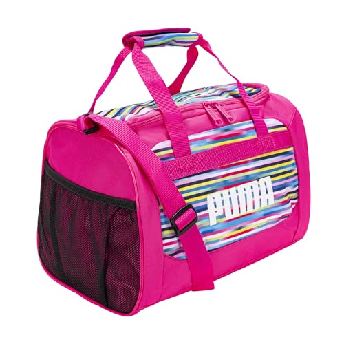 Kids' Duffel Bag - Pink Multi, 14 Inch Sports & Gym Travel Bag for Youth