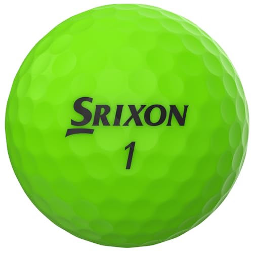 Srixon Soft Feel Golf Balls - Brite Green 14 Pack - Responsive, Long Distance, Low Compression