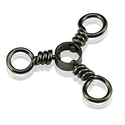 3-Way Fishing Swivel 75lb Tackle Kit - Saltwater & Freshwater Line Connectors, 50 pcs