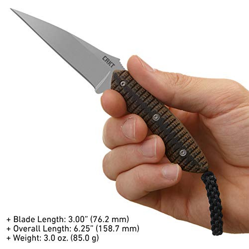 CRKT S.P.E.W. Fixed Blade Knife Satin Blade G10 Handle with Sheath - Green