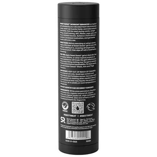 Sports Research Sweet Sweat 'Workout Enhancer' Gel - Maximize Your Exercise & Sweat Faster - 6.4oz Stick