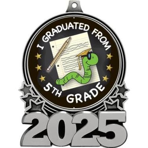 Graduation 5th Grade Medal, Graduation 2025 Silver Medal Awards