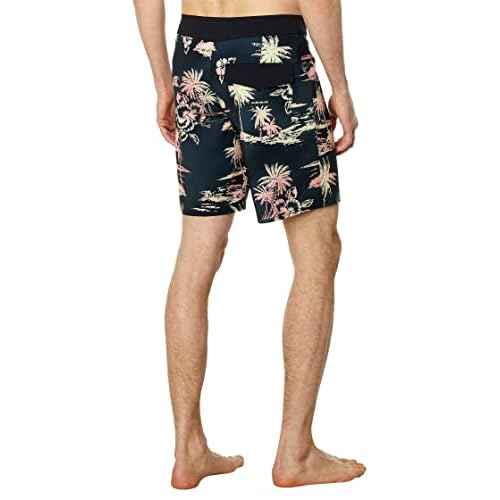 Quiksilver Men's Standard Surfsilk QS 69 18 Boardshort Swim Trunk, Black, 33