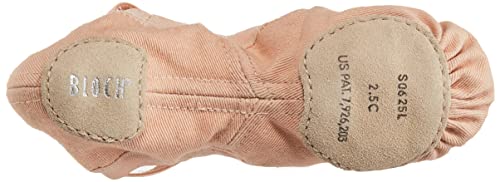 Bloch Women's Synchrony Split Sole Canvas Ballet Slippers - Pink, 2.5 Narrow
