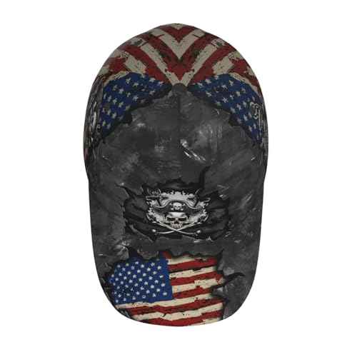 THE PIRATE KING Anime Pirate Captain Baseball Cap Skull Print Hat Halloween Baseball Cap Adjustable for Men and Women
