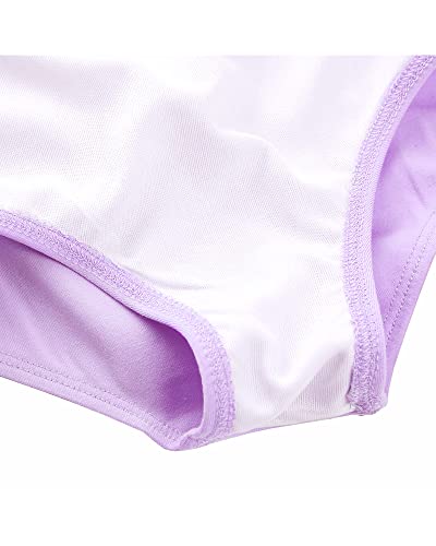 Girls Ballet Leotard Long Sleeve Dance Outfit Purple 4-5T by Stelle