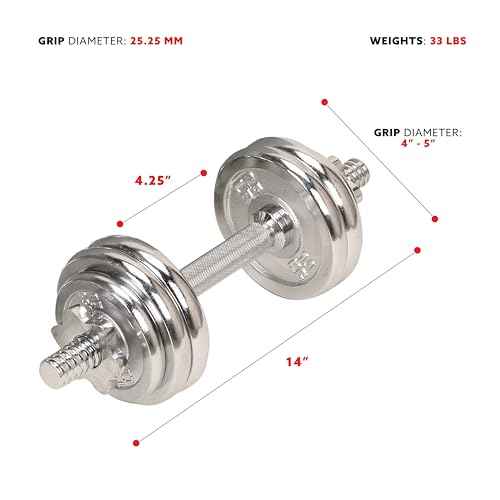 Sunny Health & Fitness Elite Adjustable Dumbbell