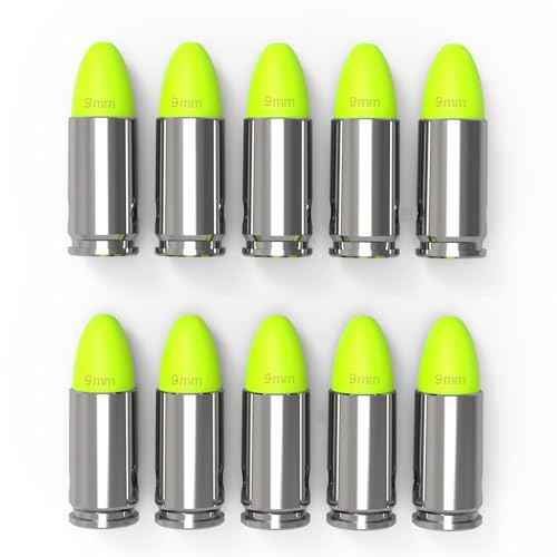 Pro Dummy Rounds Snap Caps-Reusable 9mm&12GA Training Rounds for Safe Dry Fire Practice, Durable with Secure Primer Design, Multiple Color Options
