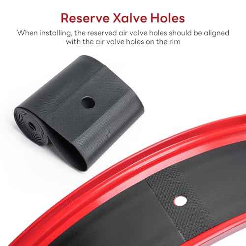 YunSCM 26x4.0 Inch Rim Strip Rim Tape Fat Tire Liner PVC Inner Tube Cushion Protector Anti Puncture for Bikes (Black) 2-PCS