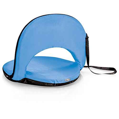 PICNIC TIME Oniva Portable Reclining Stadium Seat with Back Support, Folding Bleacher Chairs with Back and Cushion, Thick Padded Bench Seat and Armrest, Includes Six Backrest Positions