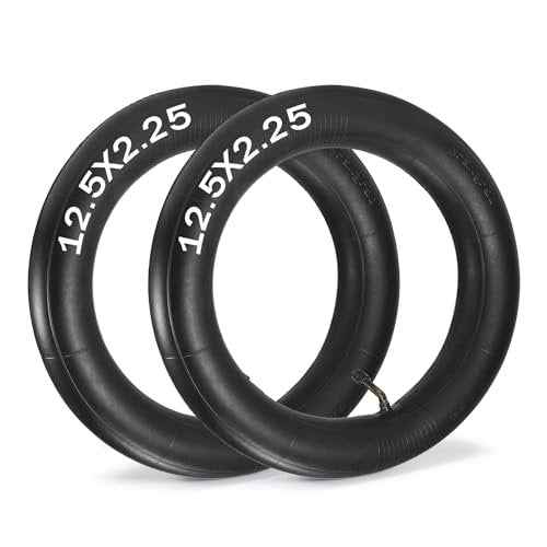 12.5 x 2.25 Inner Tube,2 Pack 12 1/2 x 2 1/4 Inner Tube with Angled Valve Replacement for Electric Scooters,Mini Bikes,Mobility Scooters,Pocket Bike