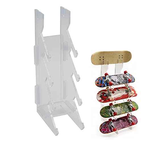 Finger Skateboard Display Rack, Pro Finger Board Racks Floor Stand, Five-Layer Angle Skateboard Holder, Mini Skateboard Storage Racks, Skateboard Decorative Stand, Robust and Easy to Install